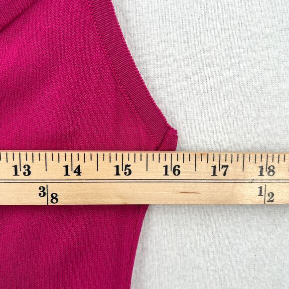 THEO THE LABEL Knit Slip Dress Womens Small Pink Mini Strappy Stretch NEW - Picture 10 of 13